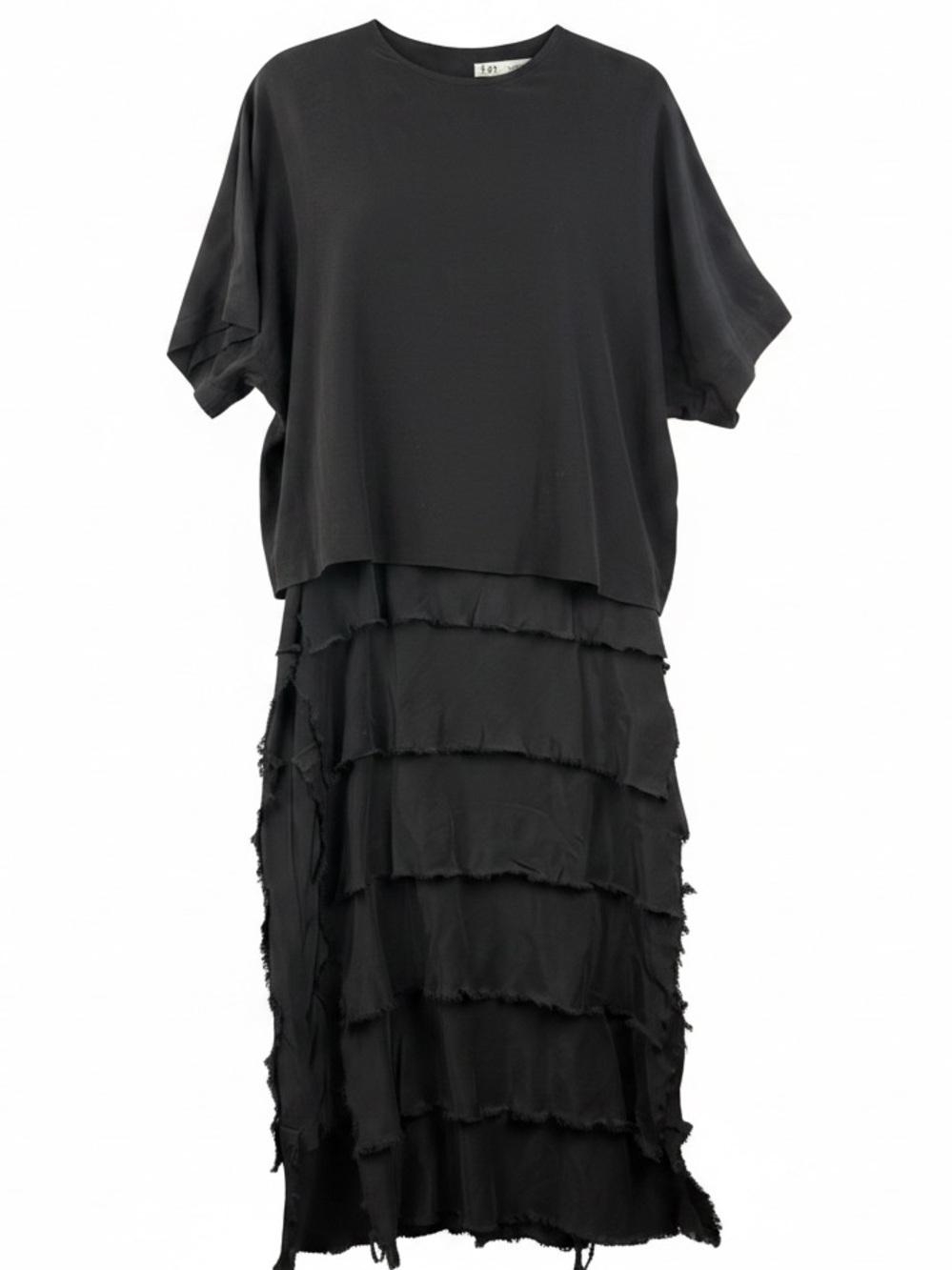 Zara Black Tiered Maxi Dress